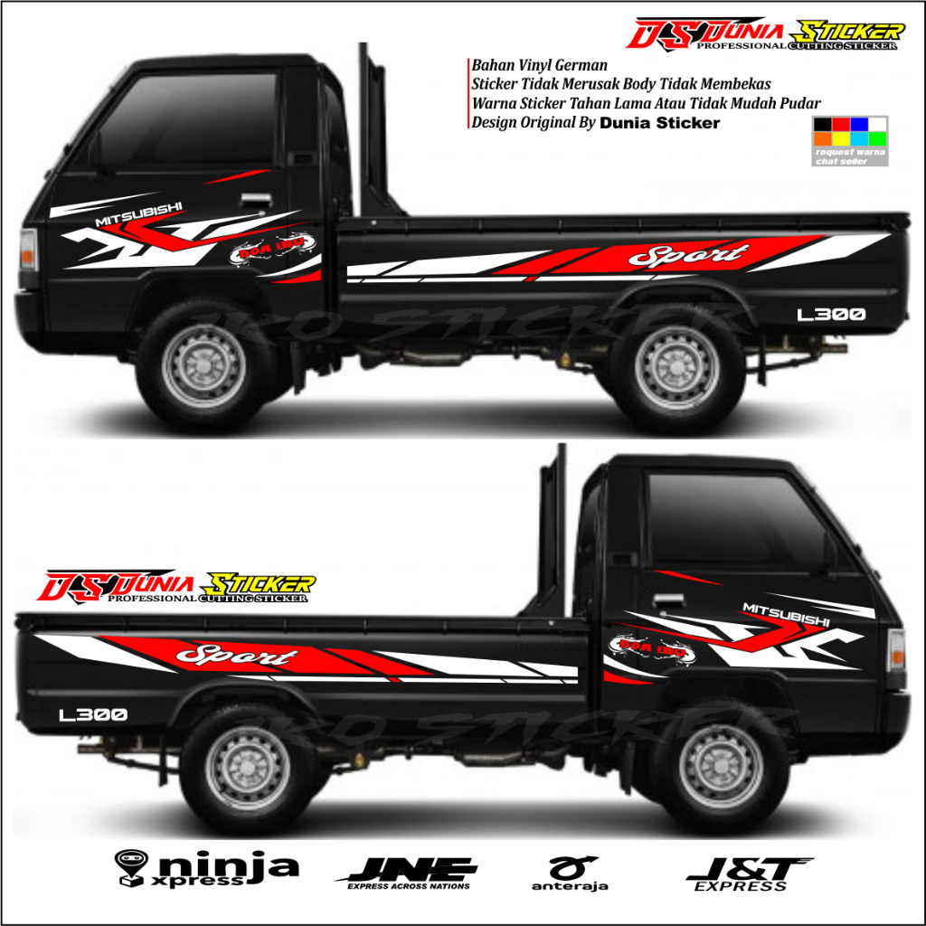 New Sticker Stiker Mobil Pick Up L300 Sticker Variasi Buat Samping Mobil Pick Up L300 Tss Carry Futu