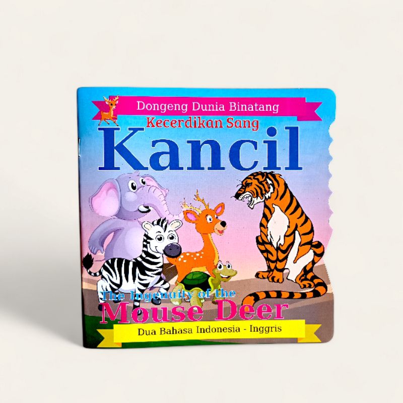 Daffa Media - Buku Cerita Dongeng Anak Dunia Binatang Dua Bahasa "Kecerdikan Sang Kancil"