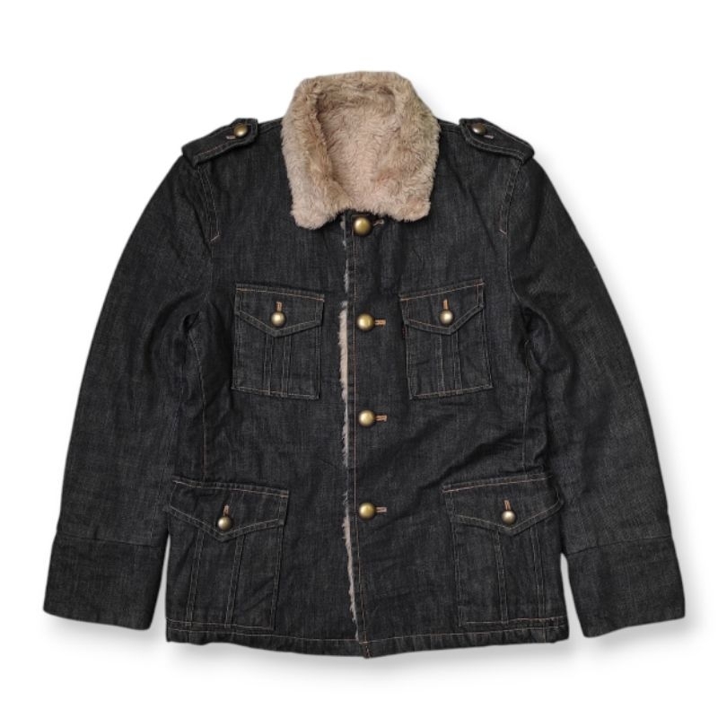 Jun Men Sherpa Denim Jacket