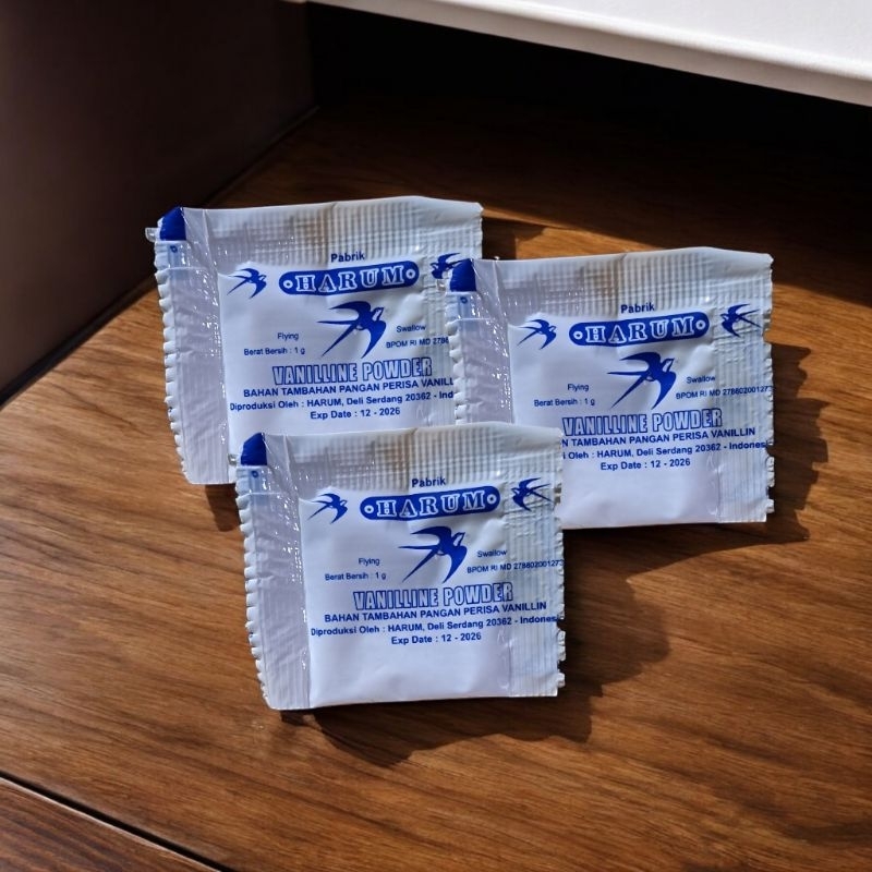 

VANILLINE POWDER SACHET 1GR @3 / VANILLI SACHET