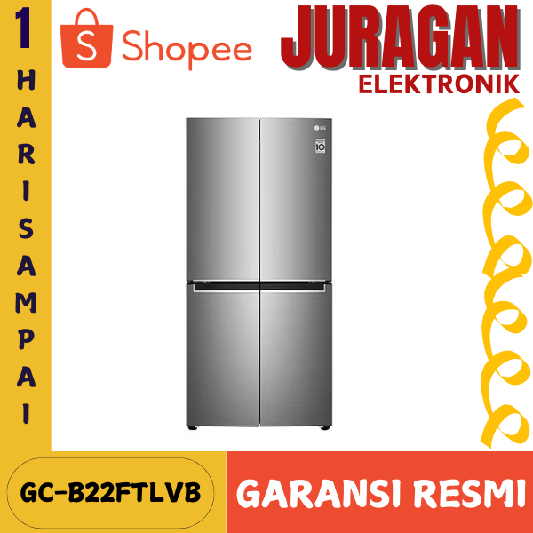 Kulkas 4 Pintu LG GC-B22FTLVB Side by Side LG 4 Pintu 464 Liter