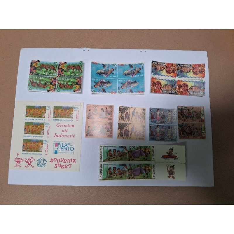 

perangko campur seri mainan anak2 satu set isi 28 pc