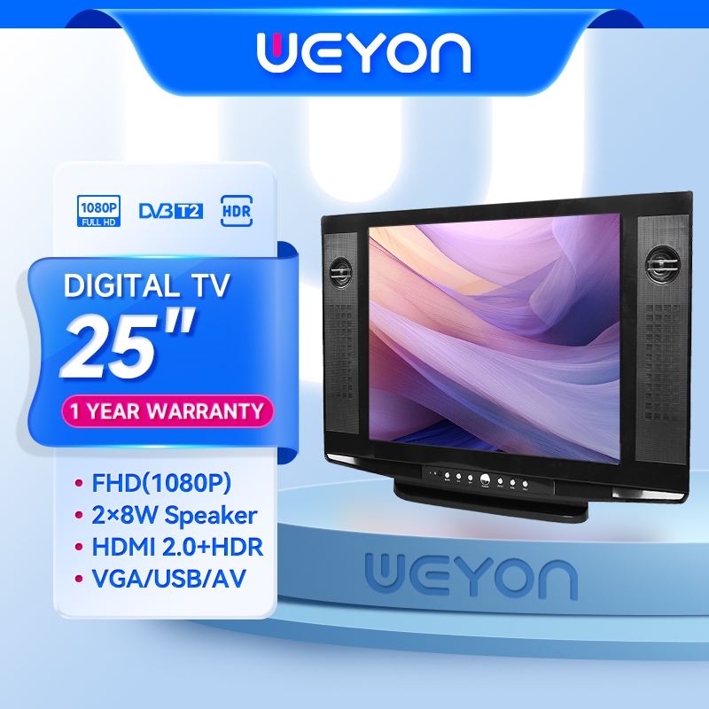 Weyon TV LED 24 inch 25 inch TV Tabung Digital Semi Flat TV FHD Televisi