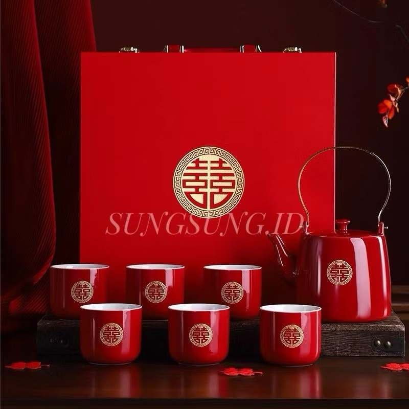 Tea Set Sangjit Premium / Set Mangkok Sangjit Premium / Chinese Wedding
