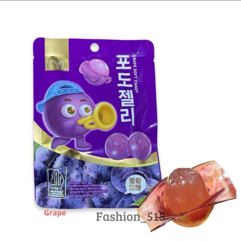 

Tyl Mini Aneka Rasa Buah Halal 5 Rasa Manggo, Banana, Peach, Orange, Grape Murah