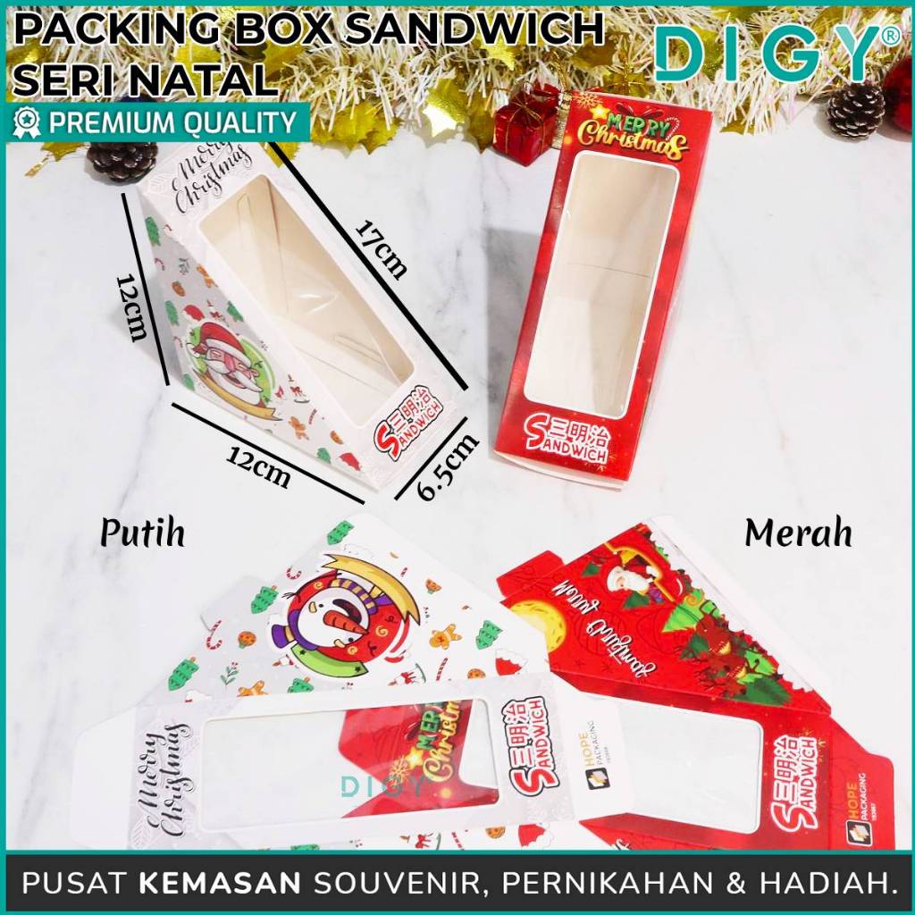 

Box Sandwich Seri Natal / Sandwich Bentuk Segitiga / box sandwich natal