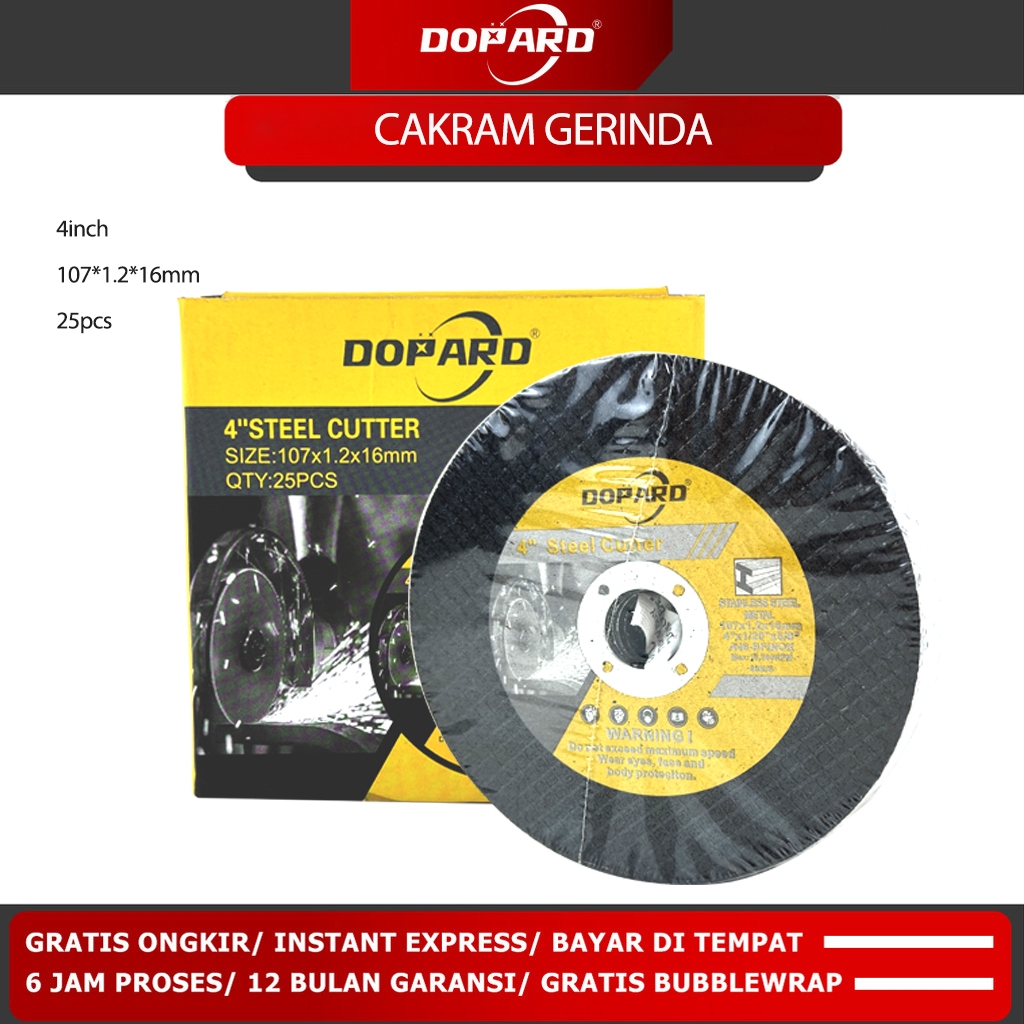 Diamond Grinding Wheels DGW-114 Mata Gerinda Poles Batu Asah Potong Gerinda Asah Diamond - Dopard