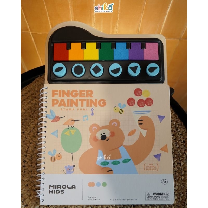 

Finger Painting Stamp Fun Mirola Kids - - Creativity Kit Cap Lukis Jari Finger Painting Kids Activity Educational Toys Mainan Edukasi