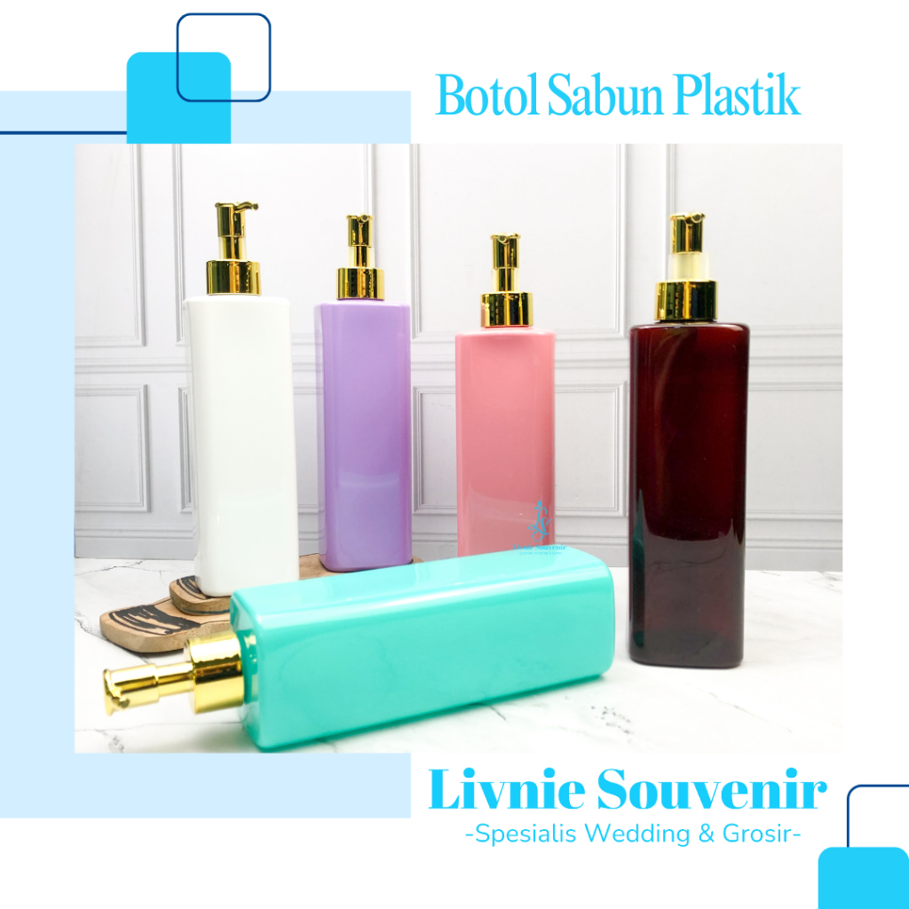 Souvenir Pump Botol Sabun Cair Bentuk Kotak