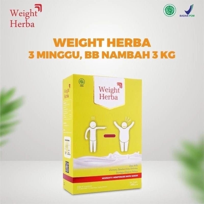 

Weight Herba Susu Penambah Berat Badan & Nafsu Makan Dengan Cepat 1 Box - Isi 200 Gram