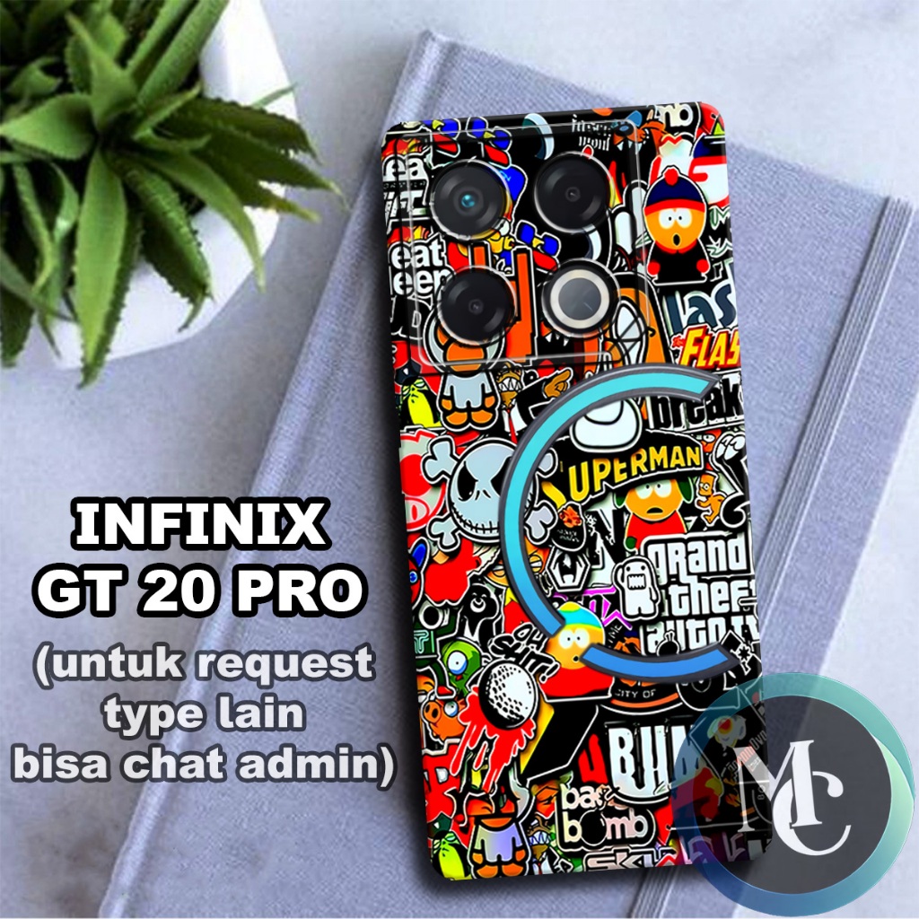 CC25/ Softcase karet lentur untuk INFINIX GT 20 PRO/Motif grafity/case INFINIX GT 20 PRO/kesing INFI