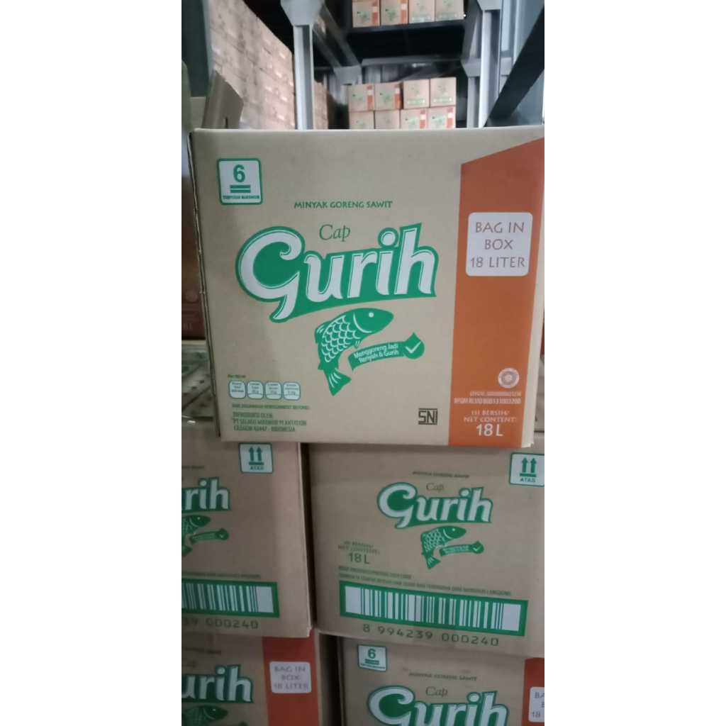 

Minyak Goreng Gurih BIB 18 liter