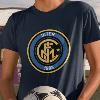 T-shirt cotton football club logo INTER MILAN ITALY baju Sepak Bola INTERNAZIONALE  SERIE A kaos kat
