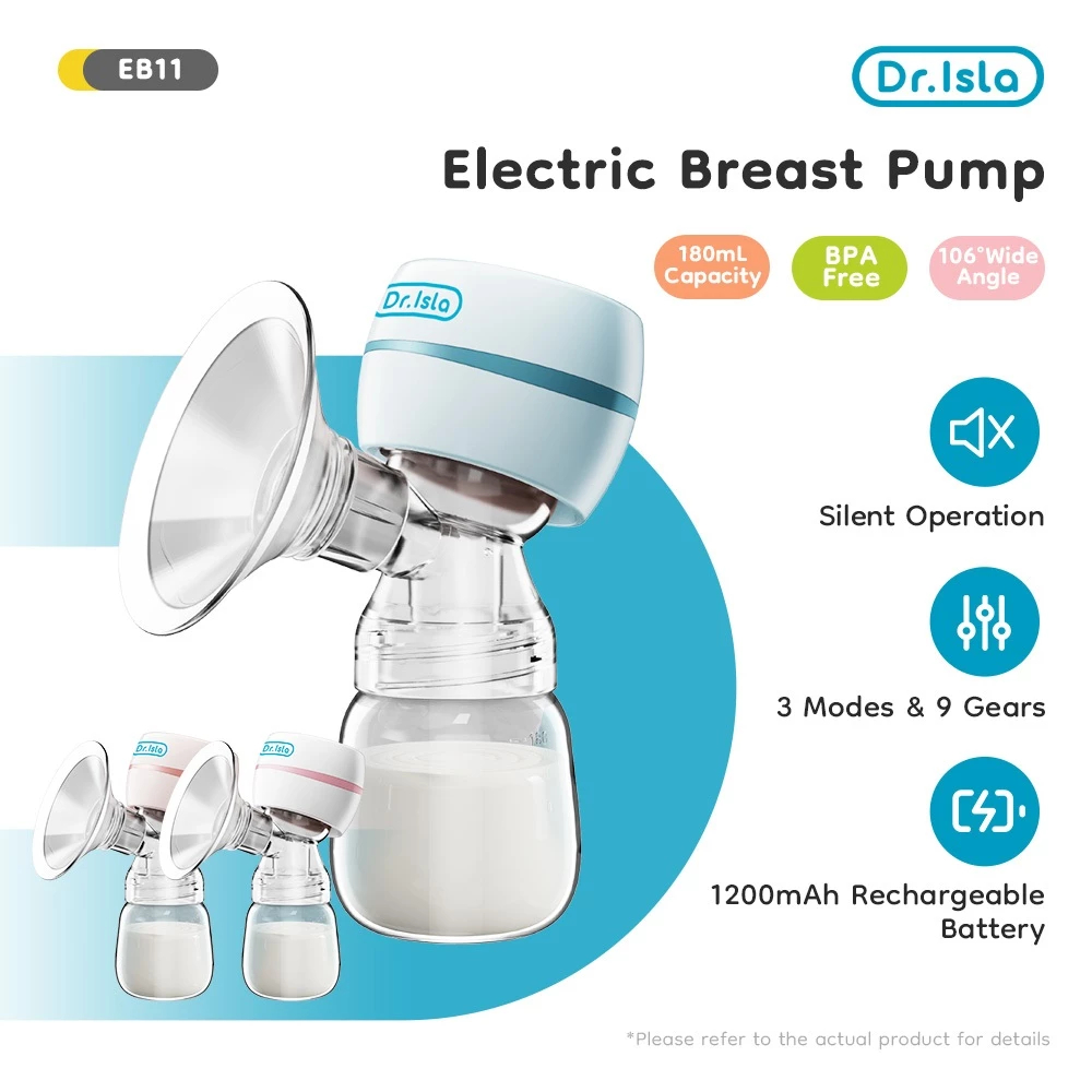Dr.isla Pompa Asi Pompa Asi Elektrik Tanpa Kabel Otomatis Portabel Pompa Asi (Asi bayi baru lahir)