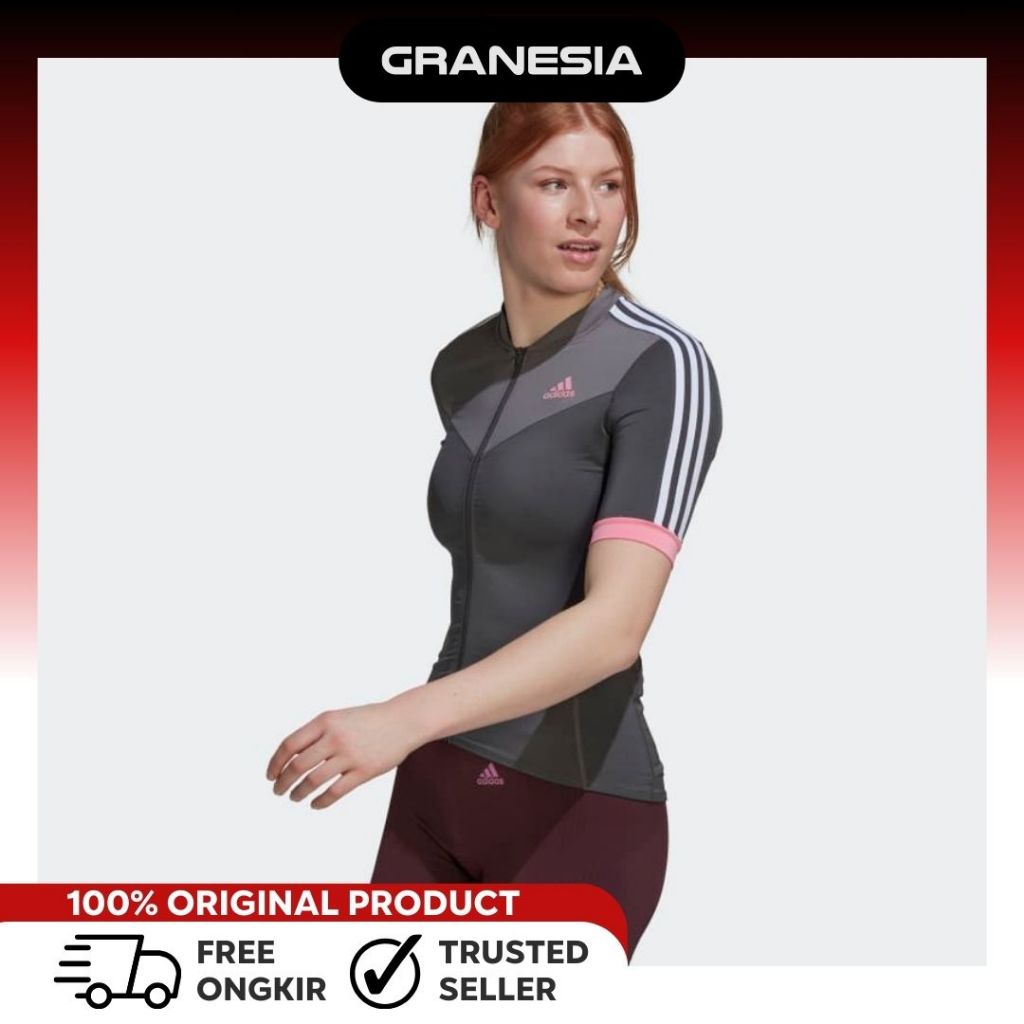 Adidas The Letters Short Sleeve Cycling Jersey Womens HD0891|Jersey Sepeda Wanita|Kaos Olahraga Sepe