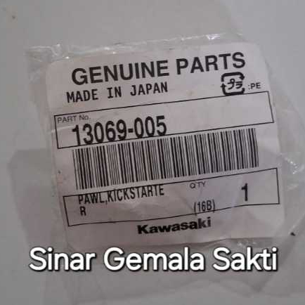 Pawl Kriwil Kick Stater Kawasaki Binter GTO (13069-005)