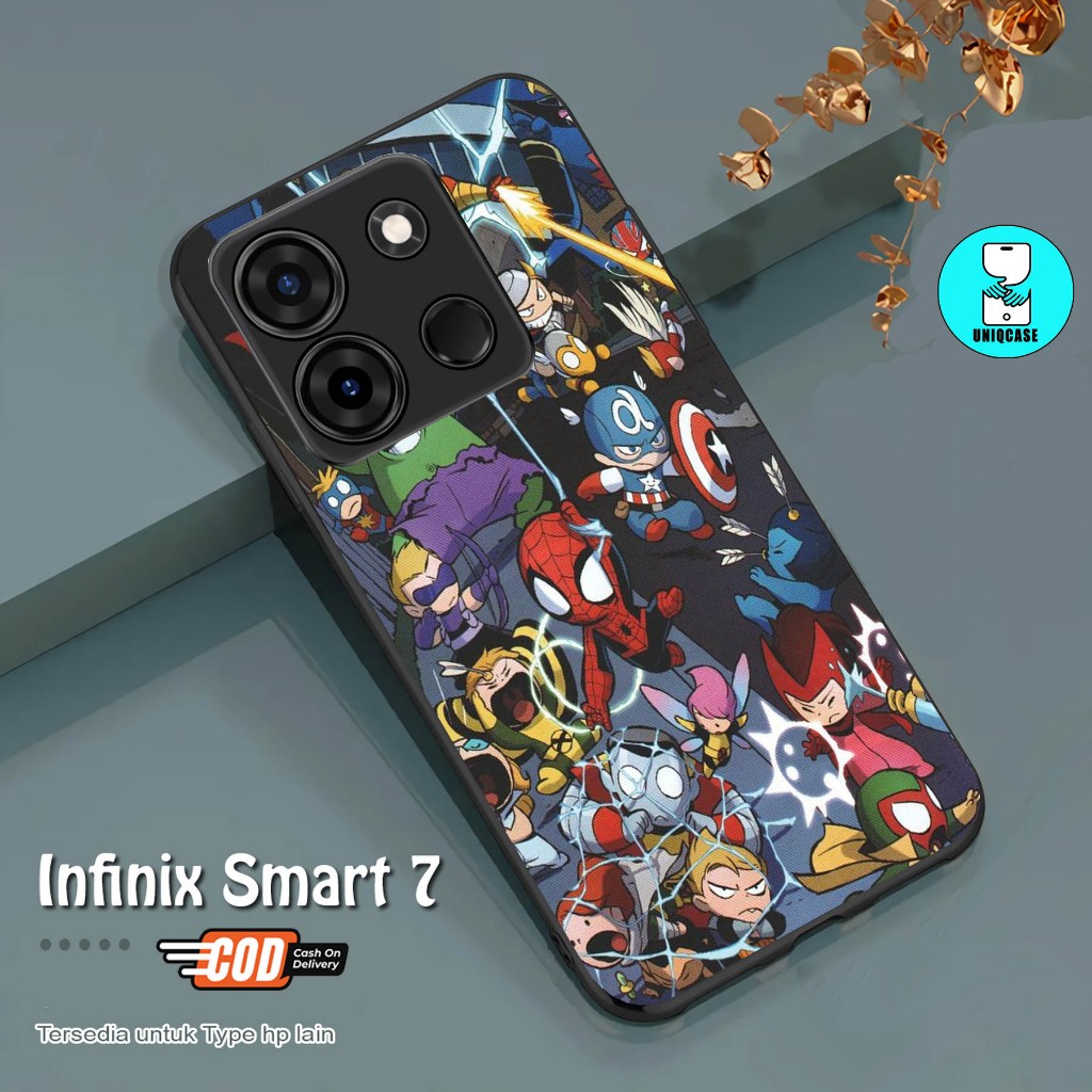 CASE GLOSSY INFINIX SMART 7 dan ALL TYPE SMARTPHONE & ANDROID Bisa request tipe Cassing Hp - Case Te