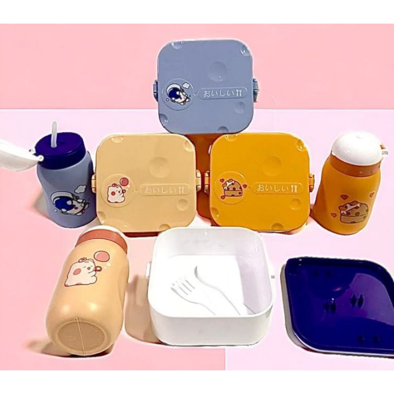 LUNCH BOX LUCU/LUCNH BOX ANAK/TEMPAT MAKAN ANAK/LUNCH BOX SET