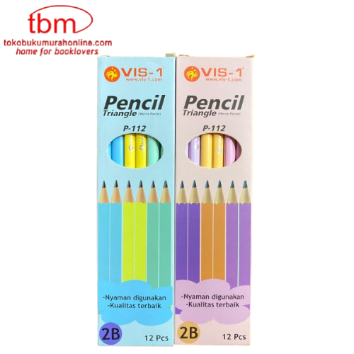 

TBMO Pensil Triangle P-112 VIS-1 / Pensil Lucu / Pensil Warna Pastel
