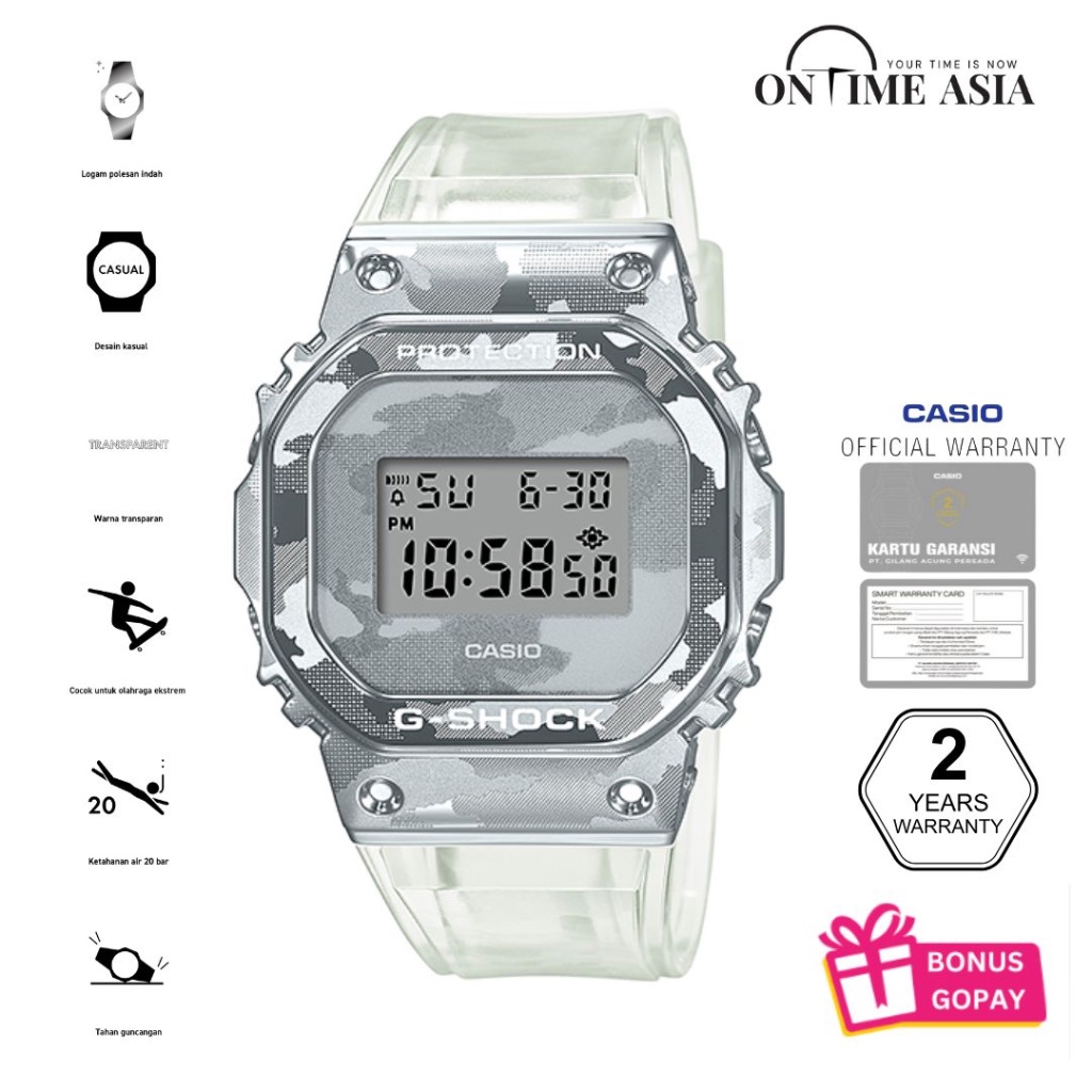 Casio G-Shock GM-5600SCM-1DR / GM-5600SCM-1 Original & Garansi