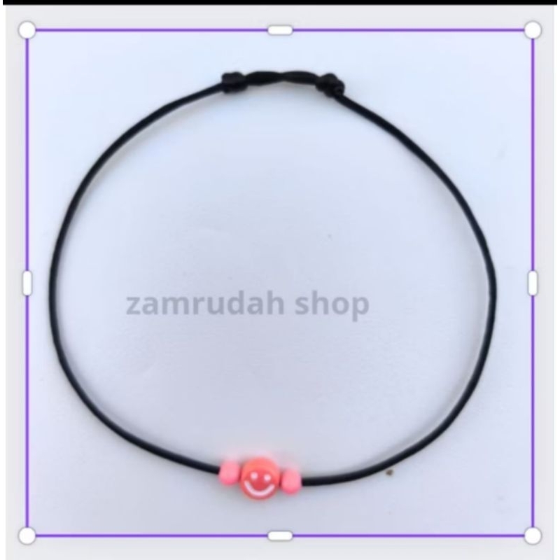 Gelang Kaki Tali Hitam/ Gelang Kaki Cantik