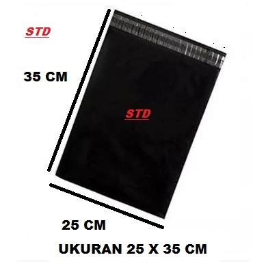 

PLASTIK PACKING HITAM GLOSY UKURAN 25 X 35 ISI 50 LEMBAR KUAT DAN ELASTIS PREMIUM