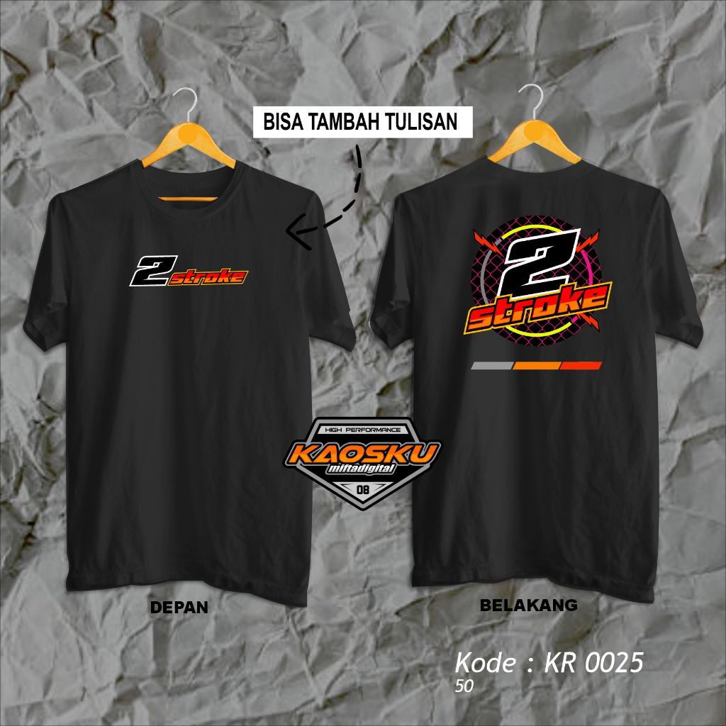 Kaos Racing 2Stroke Baju Kaos Distro Racing Otomotif Desain