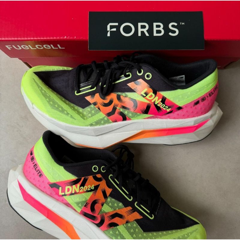 New Balance FuelCell SC Elite v4 TCS London Marathon 2024 || yellow green red supercomp