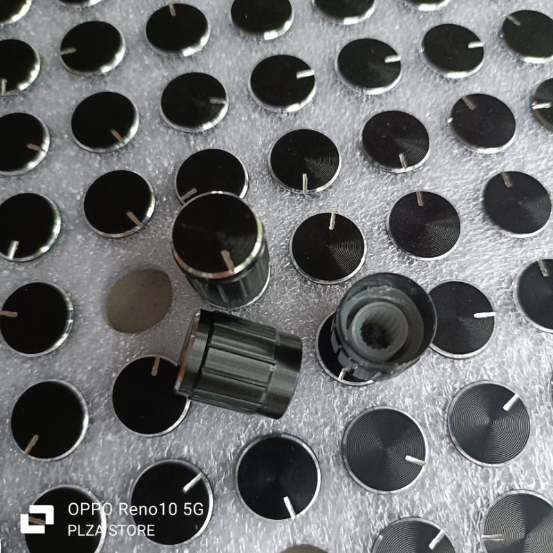Knop potensio 14MM alumunium kualitas bagus knop power amplifier 2chanel 4chanel