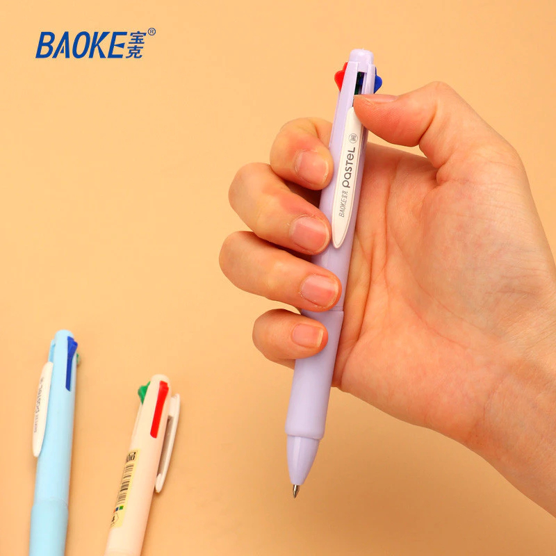 

BAOKE Pulpen Gel 4 In 1 Multicolor Gel Ink Pen 0.5mm PC3988 1pcs