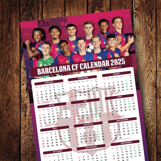 

Kalender Bola 2025 Edisi Barcelona
