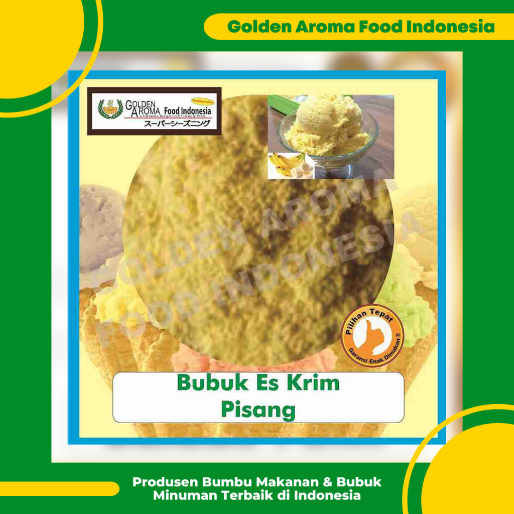 

Bubuk Es Krim Rasa Pisang 1 Kg l Serbuk Ice Cream Powder Banana 1Kg Eskrim Kiloan Bahan Instan Premix Soft Hard Gelato Siap Pakai Murah yang Paling Terenak Halal Terlaris Terbaik Boba Kekinian GAFI Jual Intanst Suntik Tempat Terdekat Harga Ok