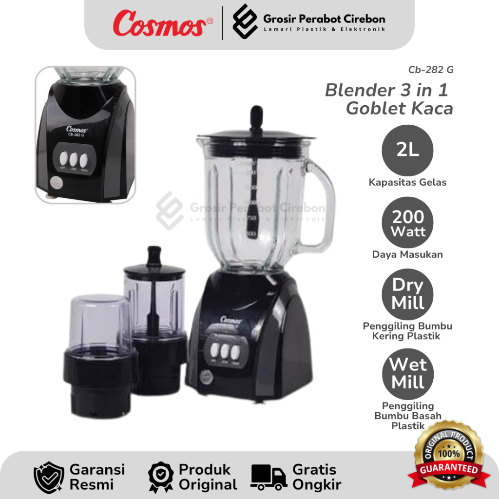 COSMOS BLENDER KACA CB-282G / CB 282 G BLENDER KACA COSMOS
