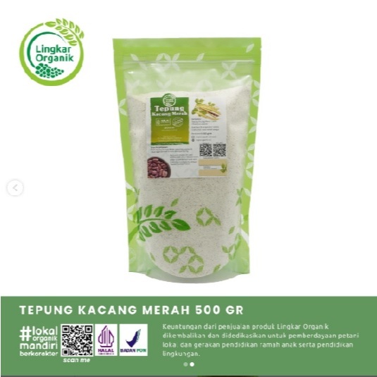

Lingkar Organik Tepung Kacang Merah 500gr - Gluten Free