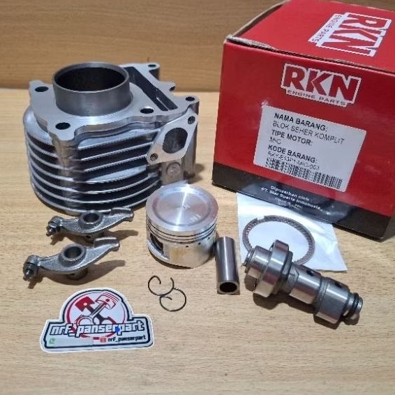 PAKET BLOK MIO KARBU 5TL STANDAR 50 MM//BORING SET CAMSHAFT PLATUK KLEP/TEMPLAR YAMAHA MIO SPORTY MI