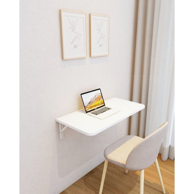 MEJA LIPAT MEJA DINDING LIPAT WALL TABLE MEJA KOMPUTER FOLDING TABLE MEJA DINDING MINIMALIS
