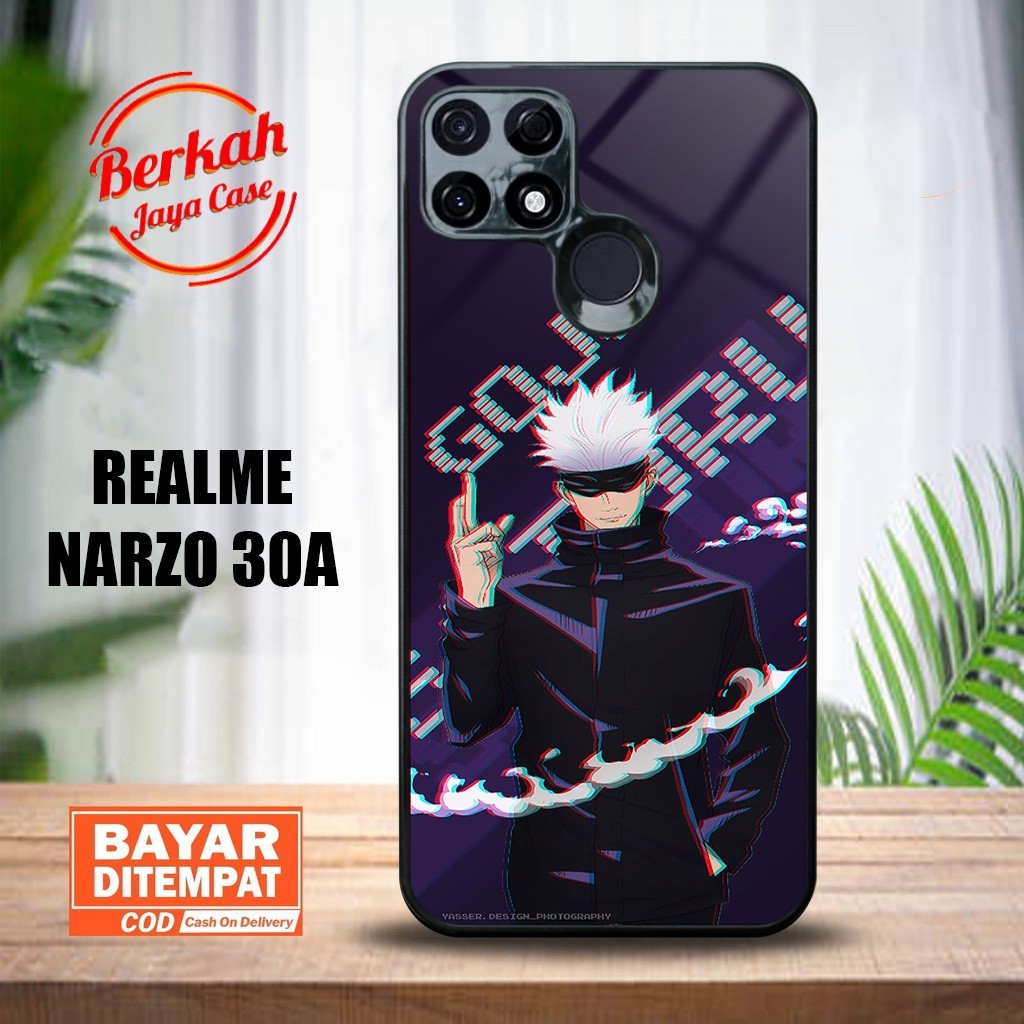 Berkah Case Realme Narzo 30A Casing Realme Narzo 30A [ JUJUTSU ] Case Glosy Casing Hardcase Softcase