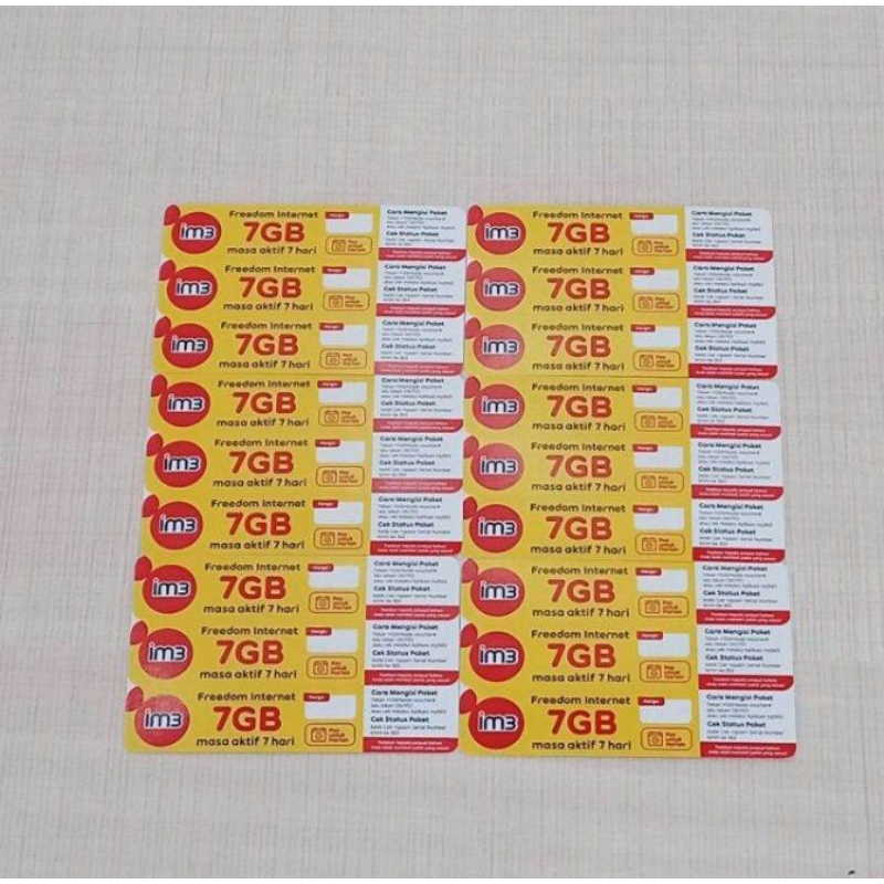 VOUCHER INDOSAT 7 GB 7 HARI JATENG