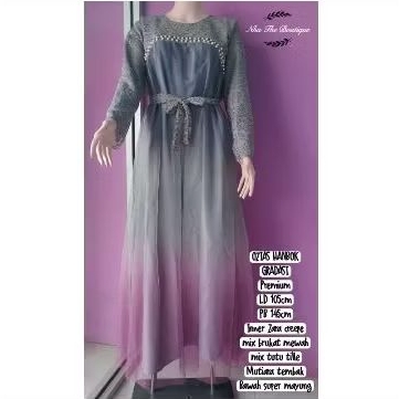 gamis ozias tutu mix brukat