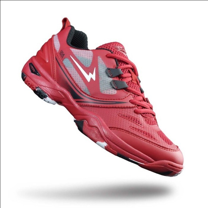 Sepatu Badminton Pria Eagle Jet Pro Merah / Hitam
