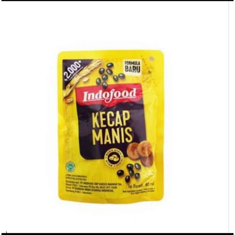 

Kecap manis indofood isi 60 ml (2000 an)