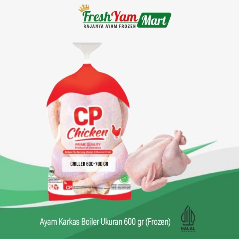 

Ayam Karkas Cp Utuh Ukuran 600gr Frozen