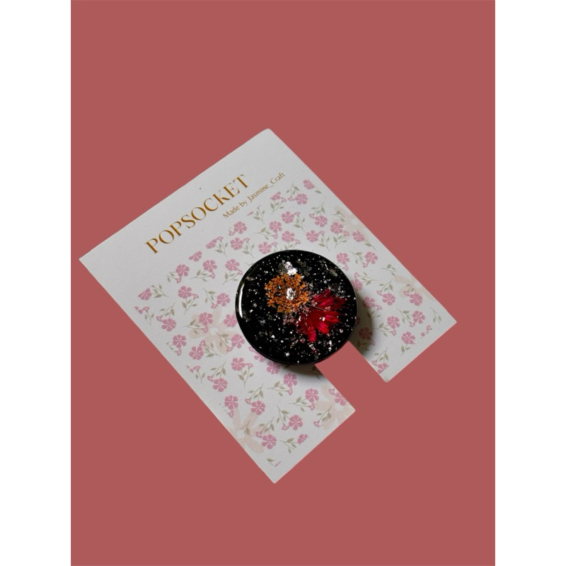 Dried Flowers Popsocket | Popsocket Resin | Popsocket transparan