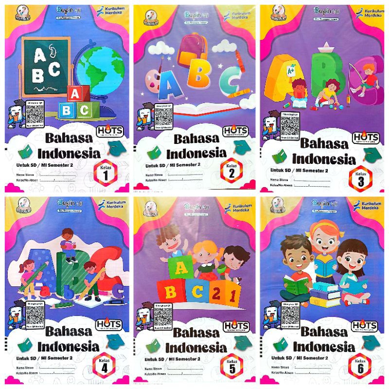 BUKU LKS SD MI BAHASA INDONESIA KELAS 1 2 3 4 5 6 SEMESTER 2 GENAP KURIKULUM MERDEKA TA.2024/2025 | 