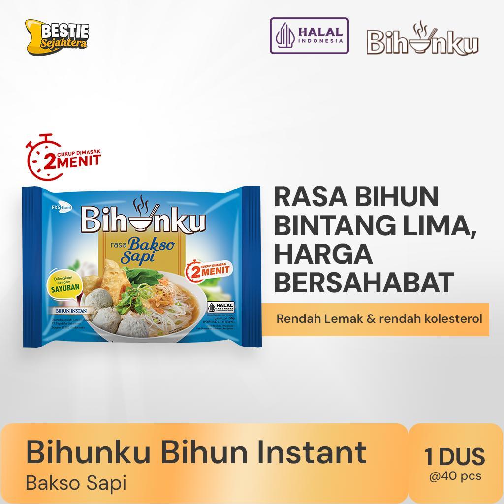 

Bihunku Instan - Bakso - 1 Karton - 40 Pcs - 50gr