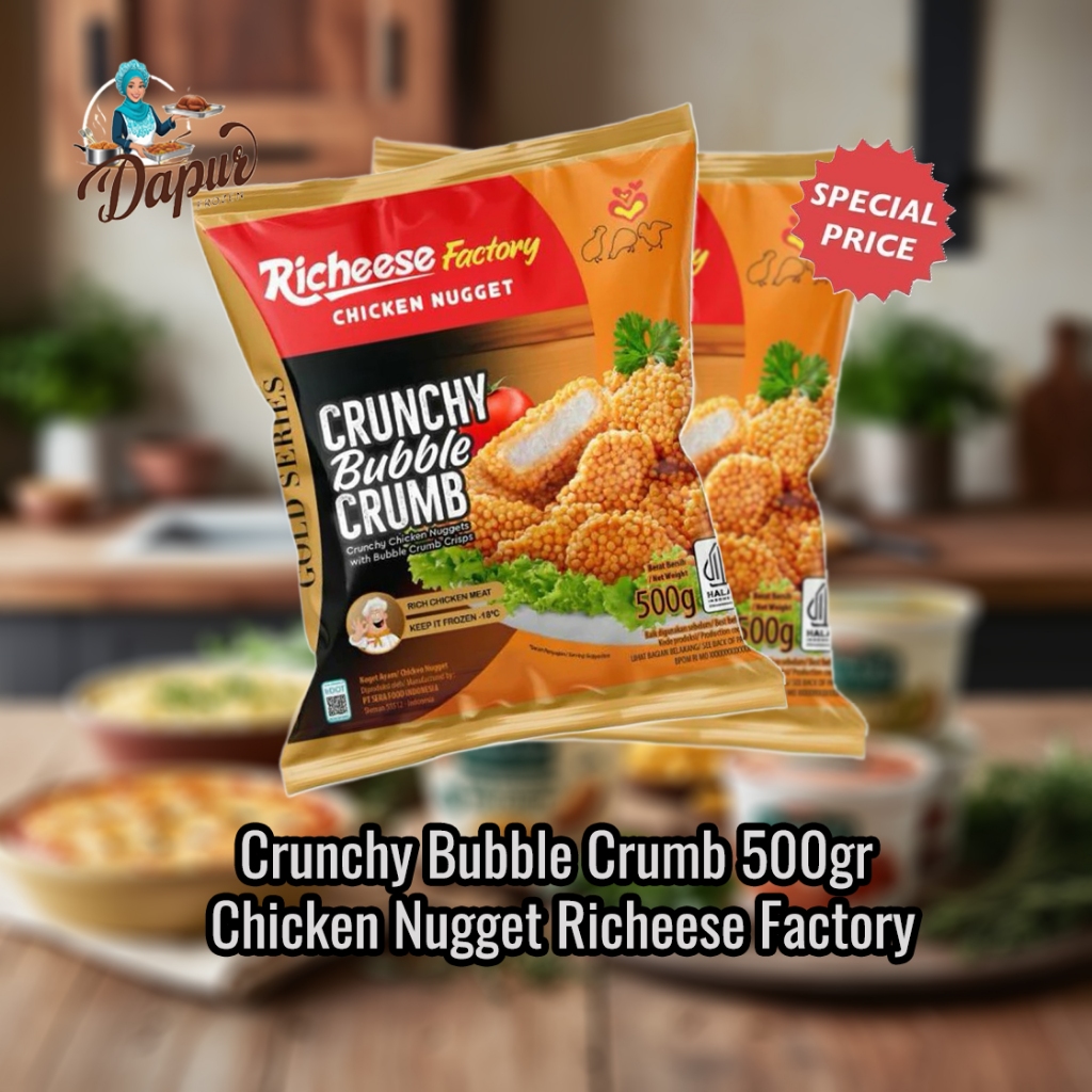 

Crunchy Bubble Crumb 500gr Chicken Nugget Richeese Factory