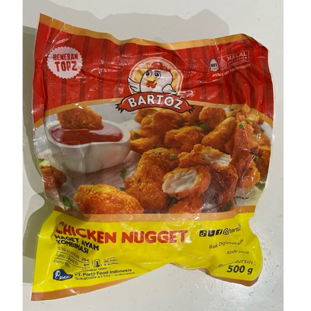 

BARTOZ Chicken Nugget 500g. Siap saji dan 100% HALAL