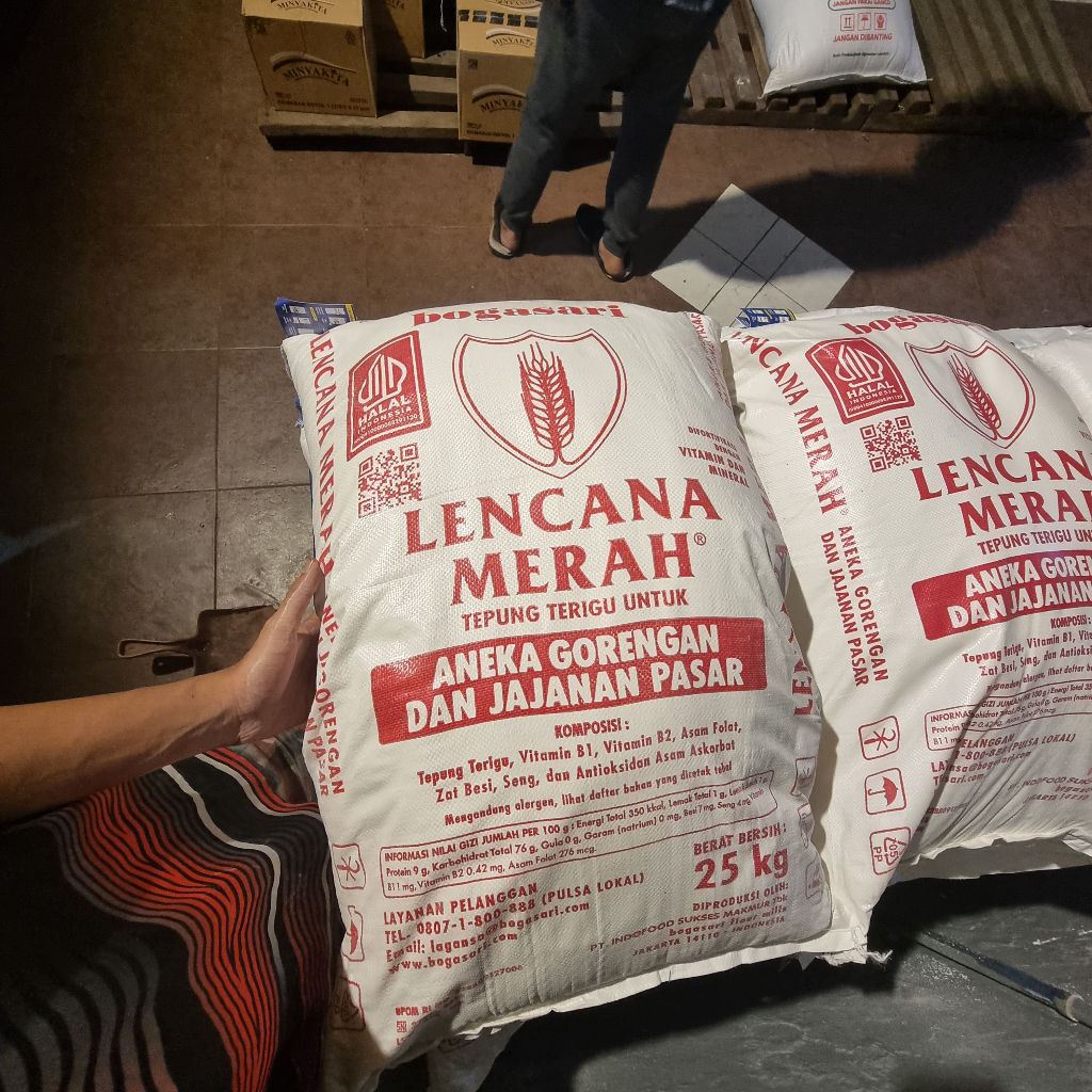 

TEPUNG LENCANA MERAH 25KG BOGASARI (INSTANT & CARGO)
