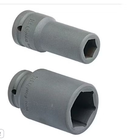 KUNCI DEEP  SOCKET  IMPACT UKURAN 34 MM DRIVE 3/4"./ KUNCI  SHOCK IMPACT PANJANG GENIUS