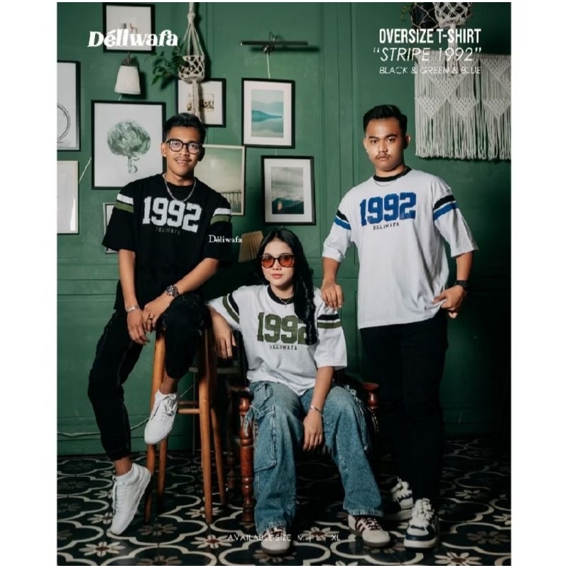 JASTIP OVERSIZE T-SHIRT UNISEX STRIPE 1992